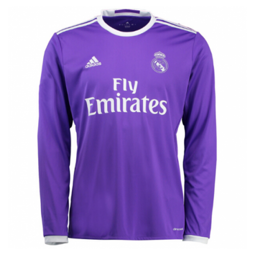 Retro Real Madrid Long Sleeve Away Jersey 2016/17 Retro Real Madrid Long Sleeve Away Jersey 2016/17