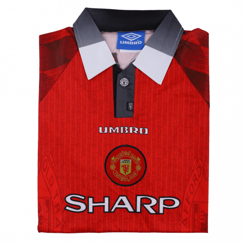 Beckham #10 Retro Manchester United Home Jersey 1996/98 Beckham #10 Retro Manchester United Home Jersey 1996/98