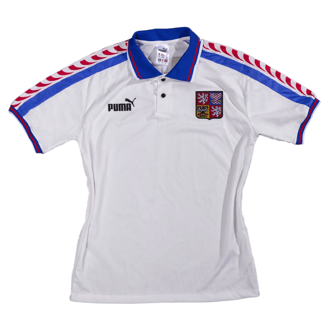 Nedved #4 Retro Czech Republic Away Jersey 1996 Nedved #4 Retro Czech Republic Away Jersey 1996