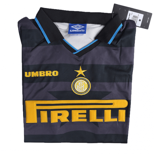 Ronaldo #10 Retro Inter Milan UEFA Cup Away Jersey 1997/98 Ronaldo #10 Retro Inter Milan UEFA Cup Away Jersey 1997/98