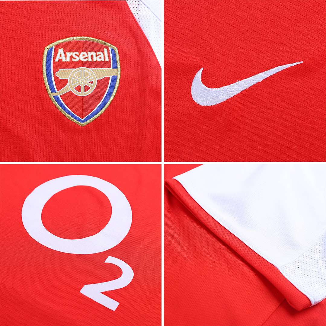 Vieira #4 Retro Arsenal Home Jersey 2002/04 Vieira #4 Retro Arsenal Home Jersey 2002/04