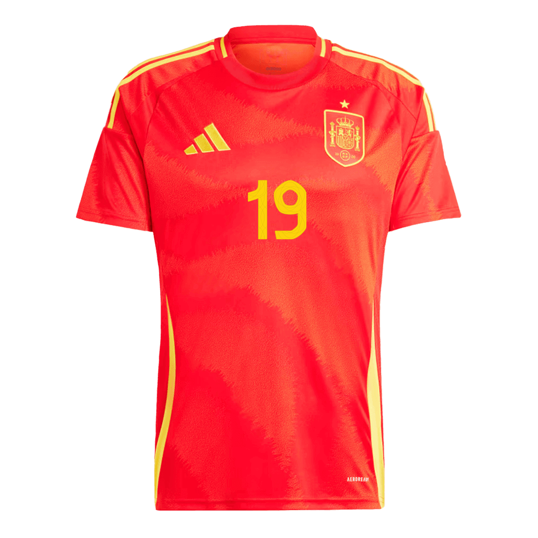 LAMINE YAMAL #19 Spain Home Jersey Euro - [Super Replica]