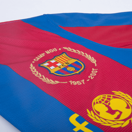 Messi #19 Retro Barcelona Home Jersey 50-Years Anniversary 2007/08 Messi #19 Retro Barcelona Home Jersey 50-Years Anniversary 2007/08