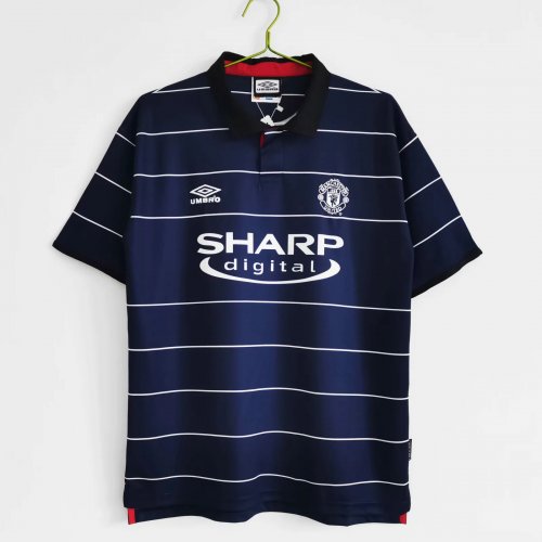 Solskjaer #20 Retro Manchester United Away Jersey 1999/00 Solskjaer #20 Retro Manchester United Away Jersey 1999/00