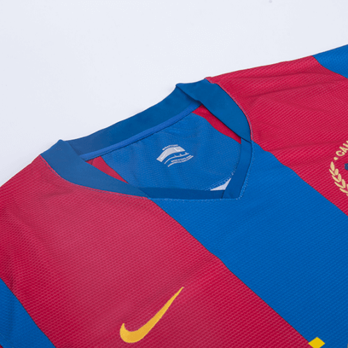 Messi #19 Retro Barcelona Home Jersey 50-Years Anniversary 2007/08 Messi #19 Retro Barcelona Home Jersey 50-Years Anniversary 2007/08