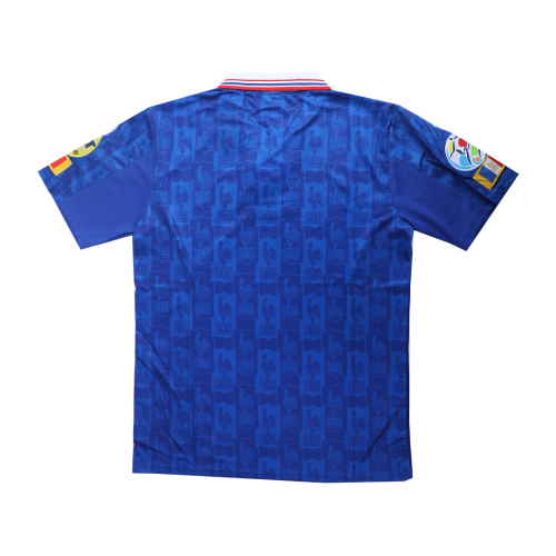 Zidane #10 Retro France Home Jersey Euro Cup 1996 Zidane #10 Retro France Home Jersey Euro Cup 1996