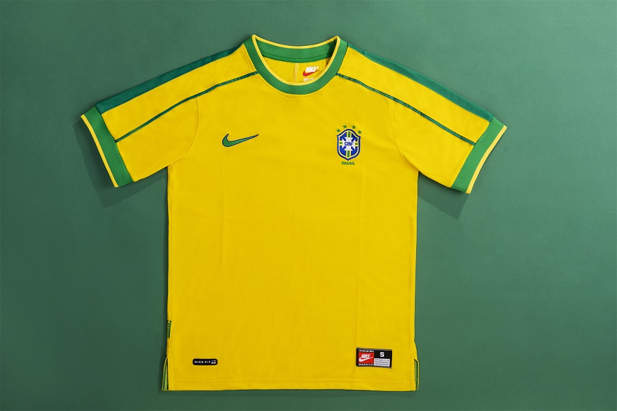 CAFU #2 Retro Brazil Home Jersey World Cup 1998 CAFU #2 Retro Brazil Home Jersey World Cup 1998
