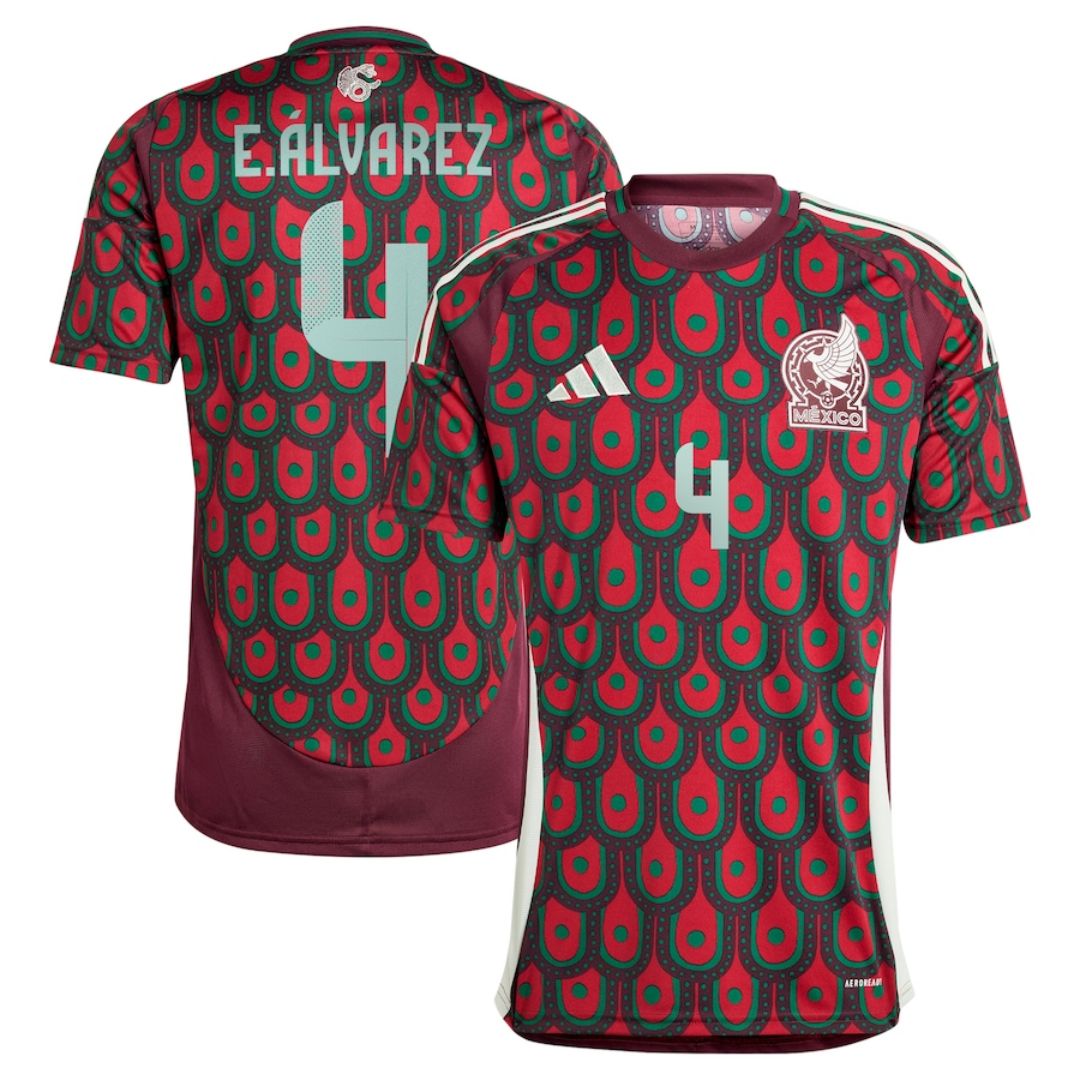 E.ÁLVAREZ #4 Mexico Home Jersey Copa America E.ÁLVAREZ #4 Mexico Home Jersey Copa America