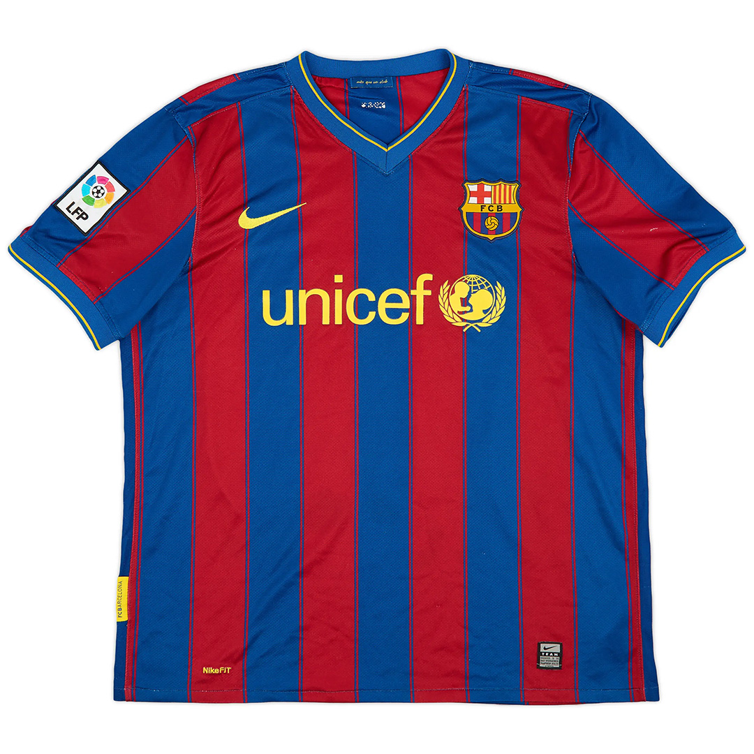 Xavi #6 Retro Barcelona Home Jersey 2009/10