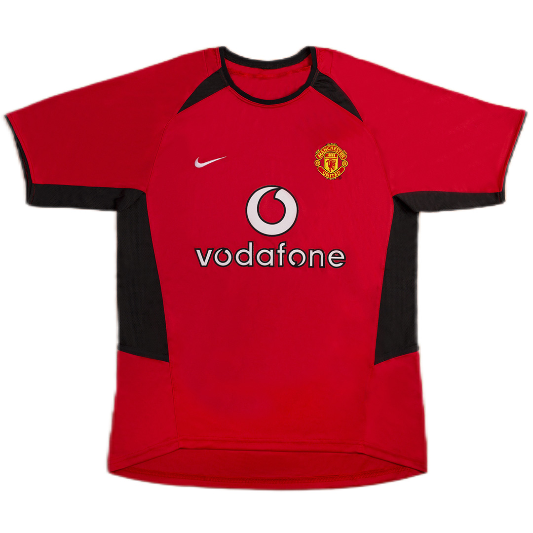 Veron #4 Retro Manchester United Home Jersey 2002/04