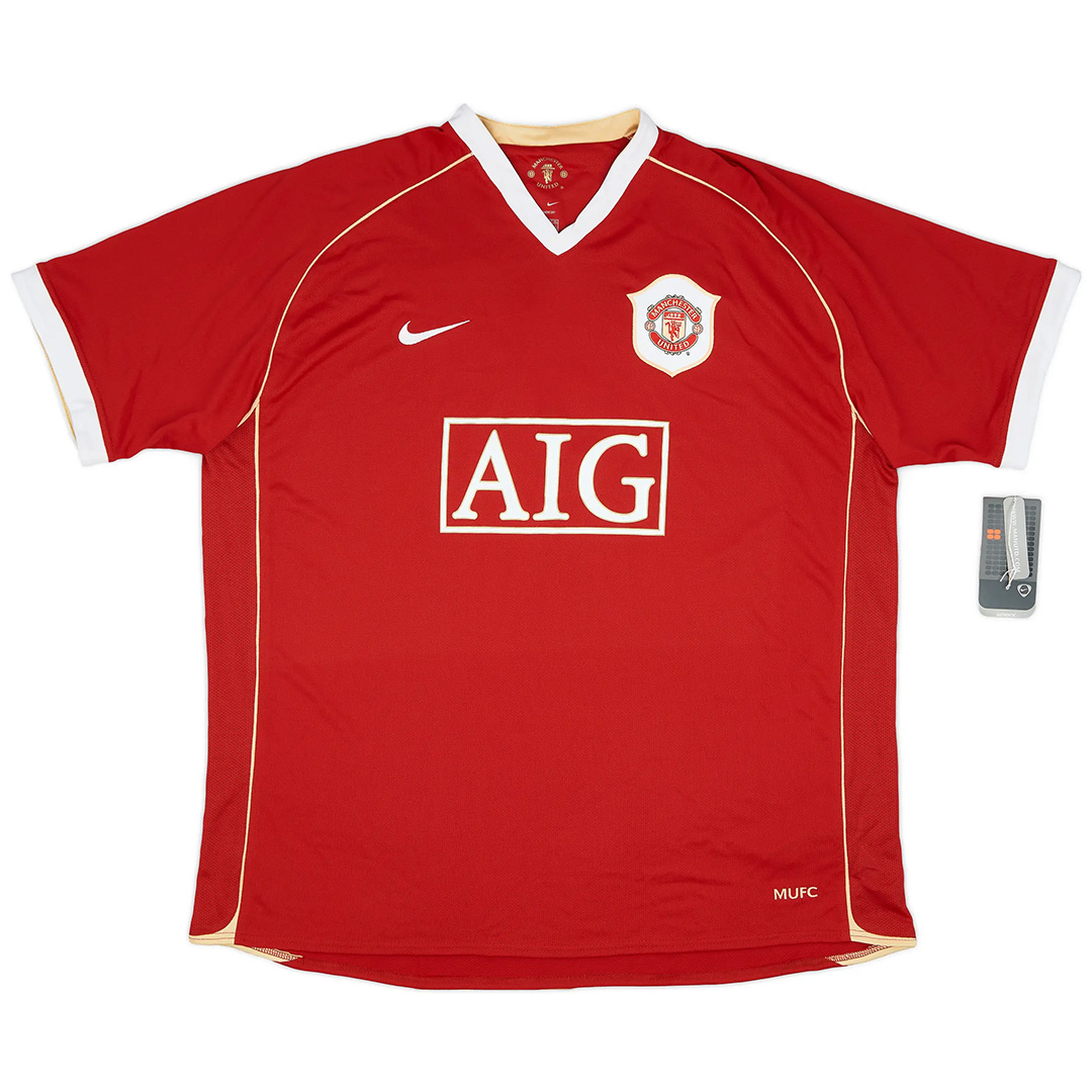 Ferdinand #5 Retro Manchester United Home Jersey 2006/07
