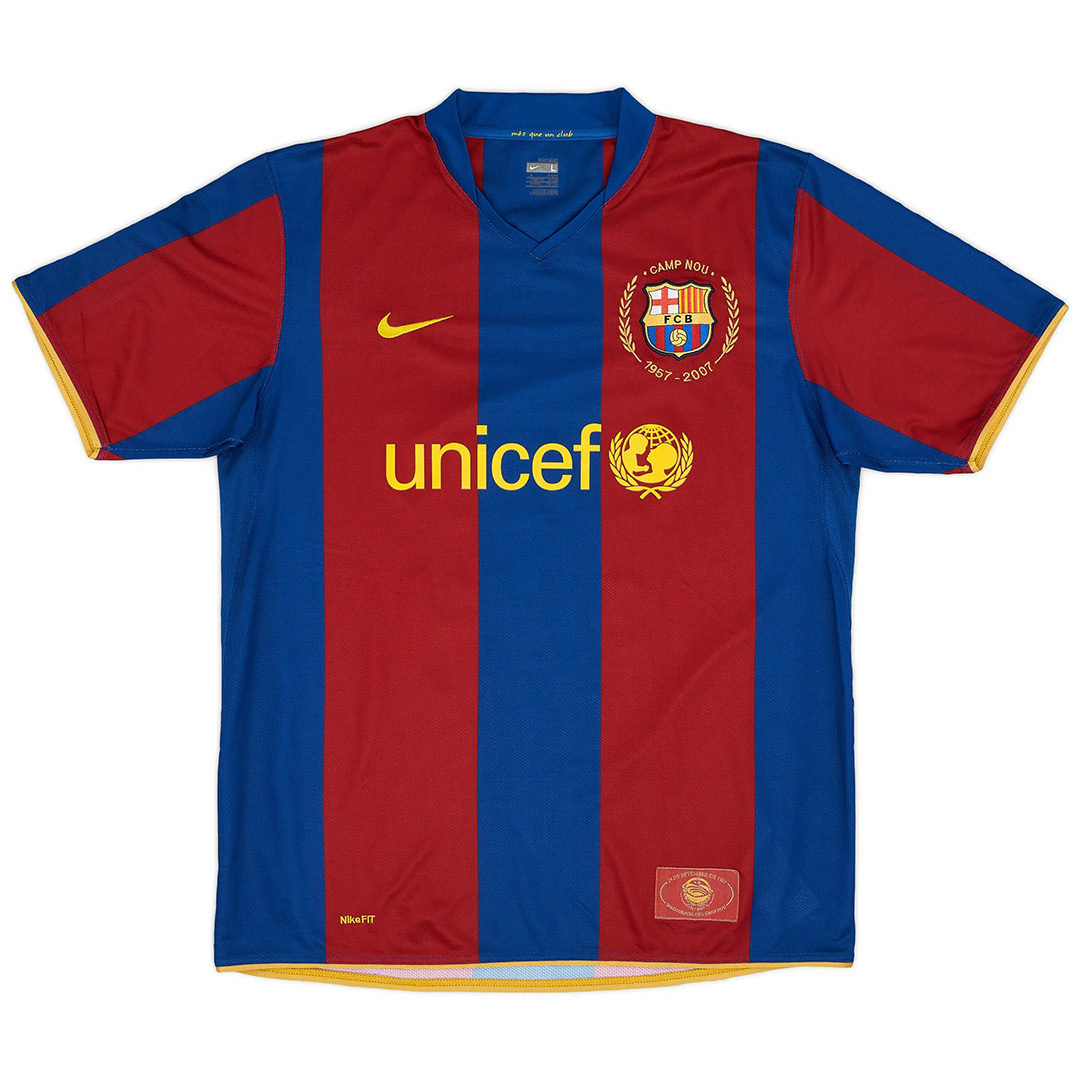 Henry #14 Retro Barcelona Home Jersey 50-Years Anniversary 2007/08