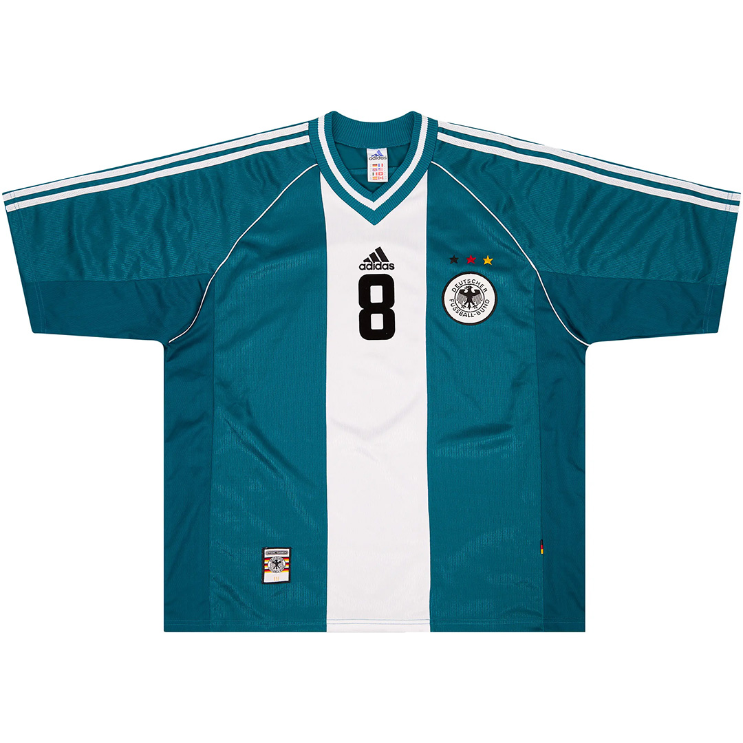 MATTHÄUS #8 Retro Germany Away Jersey World Cup 1998