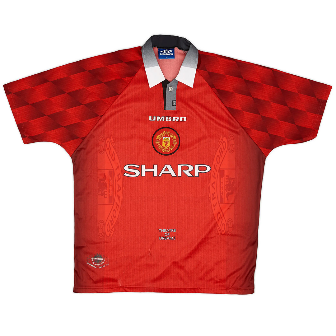 Beckham #10 Retro Manchester United Home Jersey 1996/98 Beckham #10 Retro Manchester United Home Jersey 1996/98