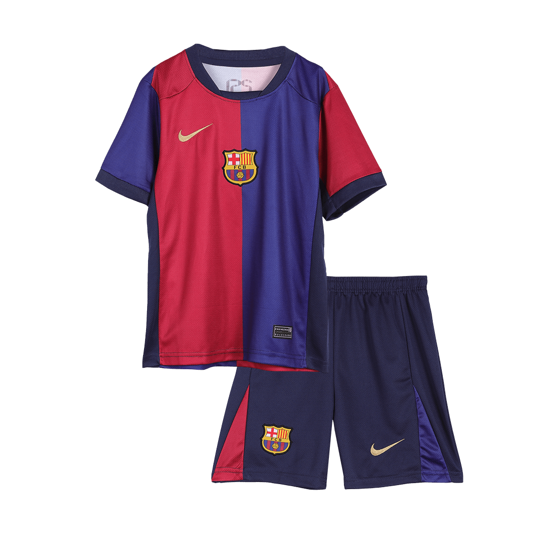 Kids Barcelona Home Spotify Logo Without Text Jersey Kit Kids Barcelona Home Spotify Logo Without Text Jersey Kit