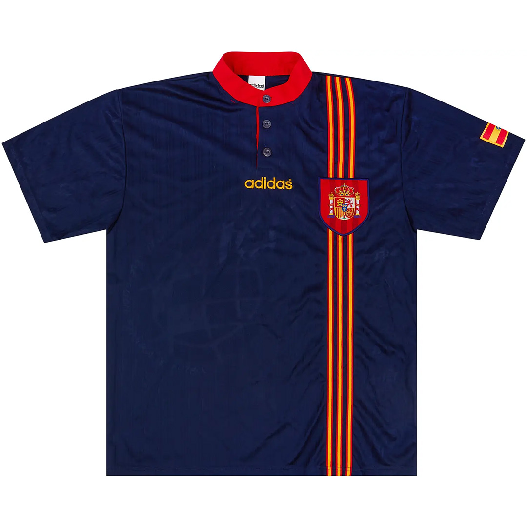 R. HIERRO #6 Retro Spain Away Jersey 1996 R. HIERRO #6 Retro Spain Away Jersey 1996
