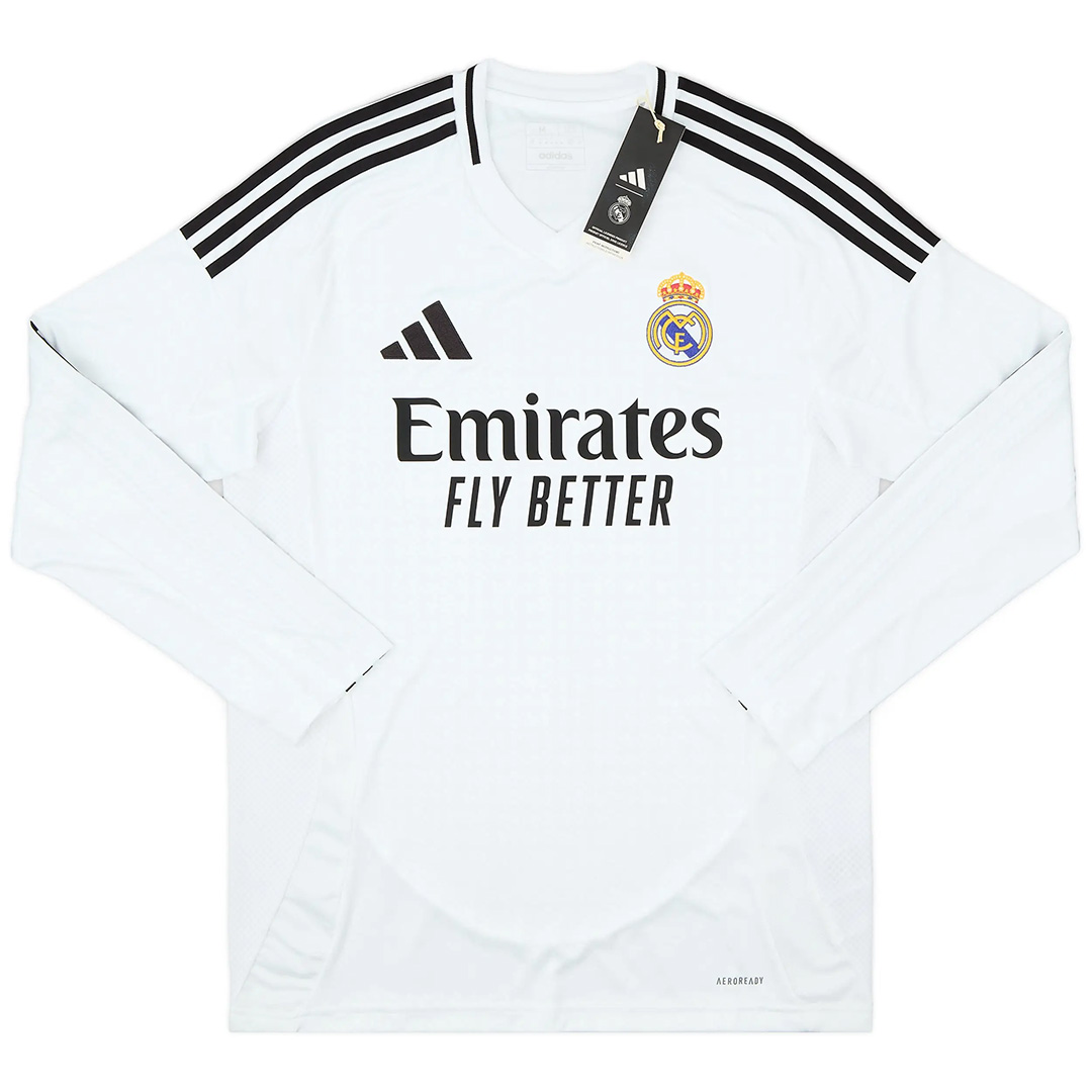 Real Madrid Home Long Sleeve Jersey Real Madrid Home Long Sleeve Jersey