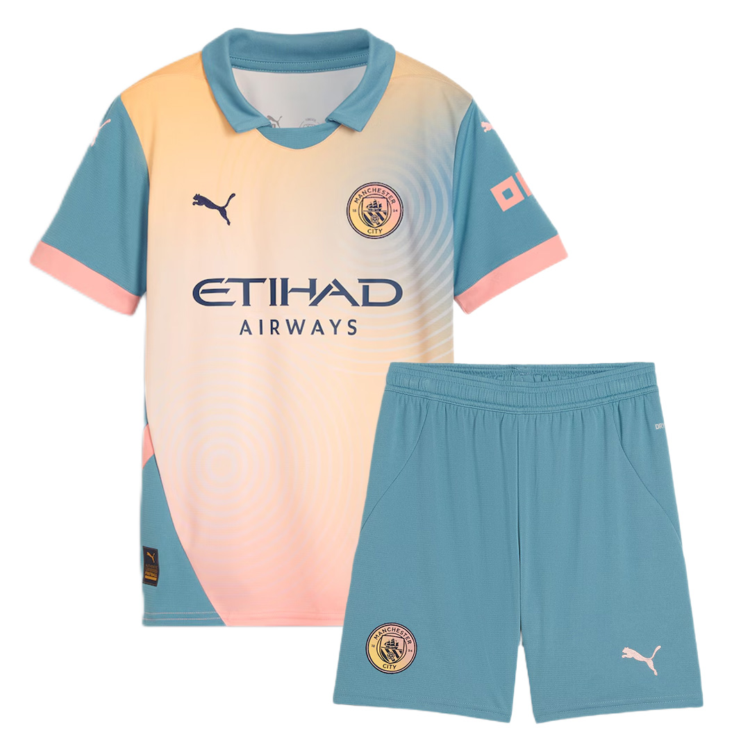 Kids Manchester City Fourth Jersey Kit Kids Manchester City Fourth Jersey Kit