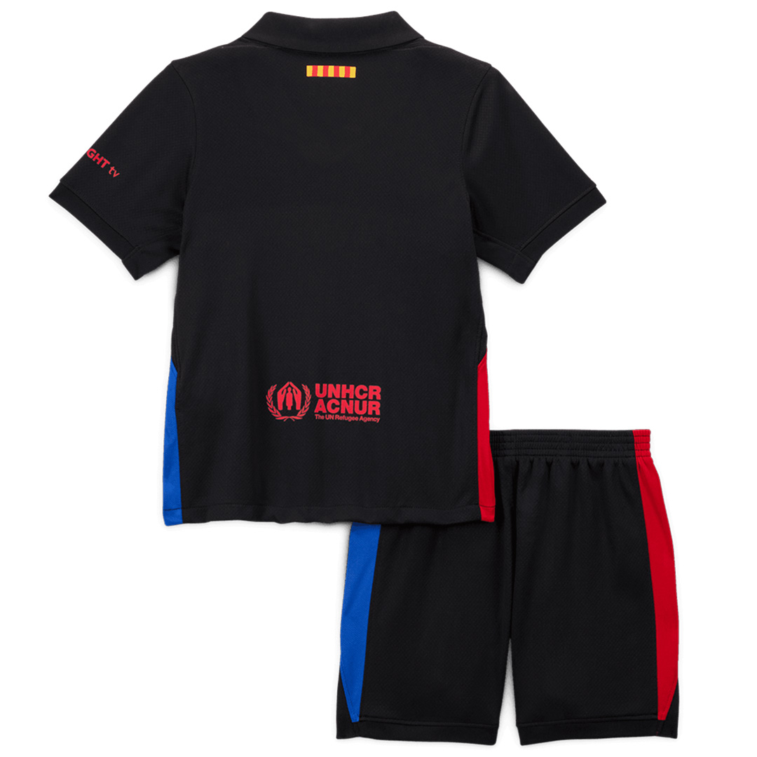 Kids Barcelona Away Spotify Logo Without Text Jersey Kit