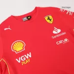 Scuderia Ferrari F1 Racing Team Charles Leclerc Driver T-Shirt 2024 - minejerseys