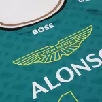 Aston Martin Aramco Cognizant F1 Racing Team Fernando Alonso Driver T-Shirt 2024 - minejerseys