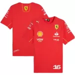Scuderia Ferrari F1 Racing Team Charles Leclerc Driver T-Shirt 2024 - minejerseys