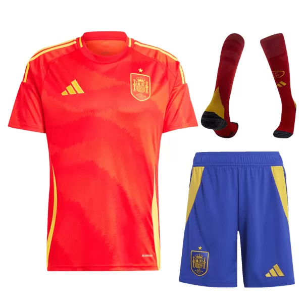 Spain Home Full Kit Euro 2024 - [Super Replica] - minejerseys
