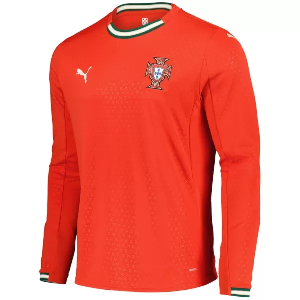 Portugal Home Long Sleeve Jersey 2025 - minejerseys