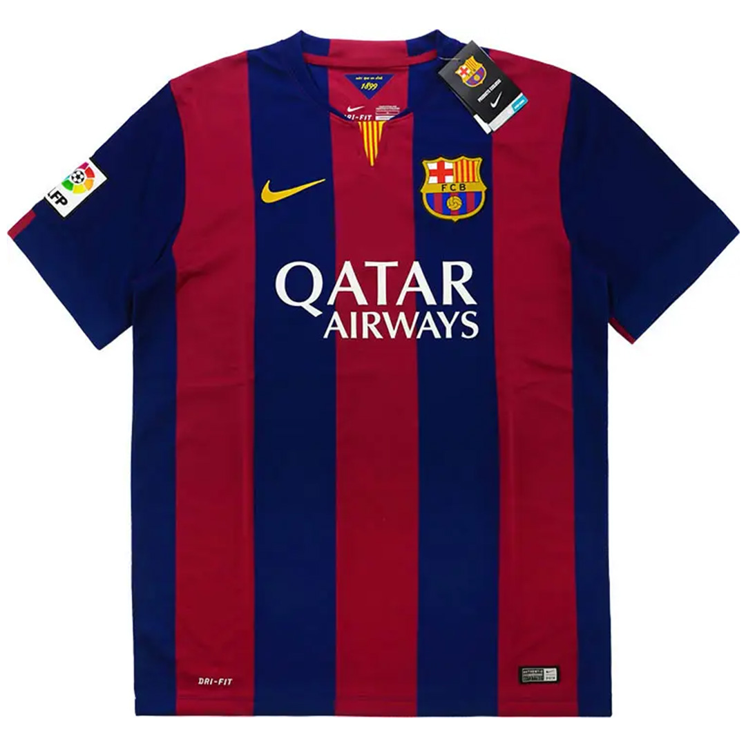 SUÁREZ #9 Retro Barcelona Home Jersey 2014/15