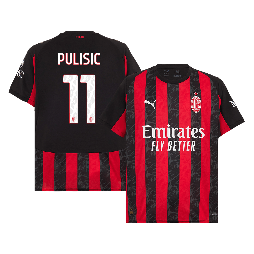PULISIC #11 AC Milan Home Jersey 2025/26