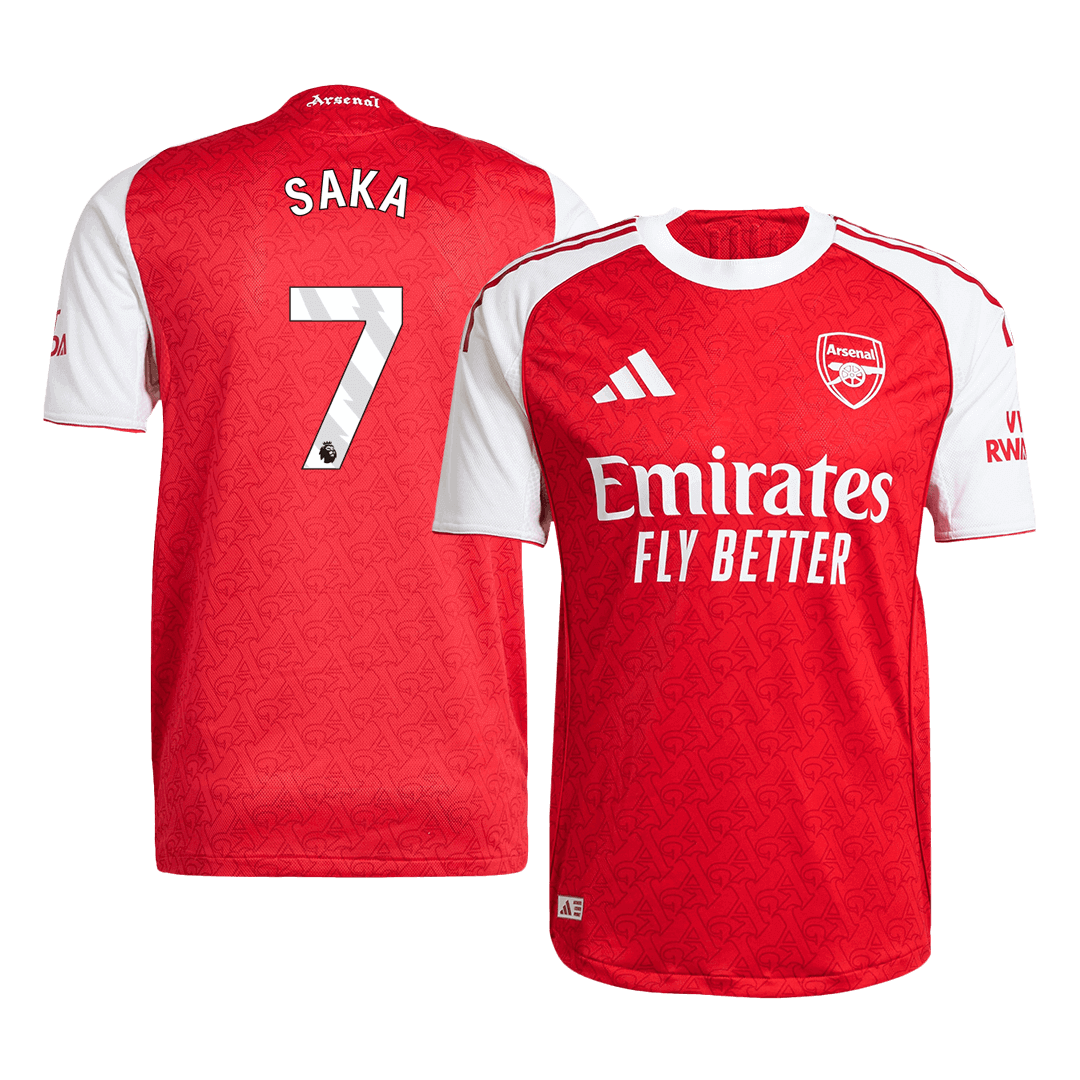 SAKA #7 Arsenal Home Match Jersey Player Version 2025/26