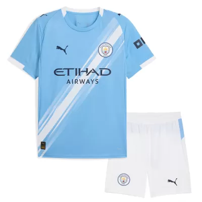 Kids Manchester City Home Jersey 2025/26 - minejerseys