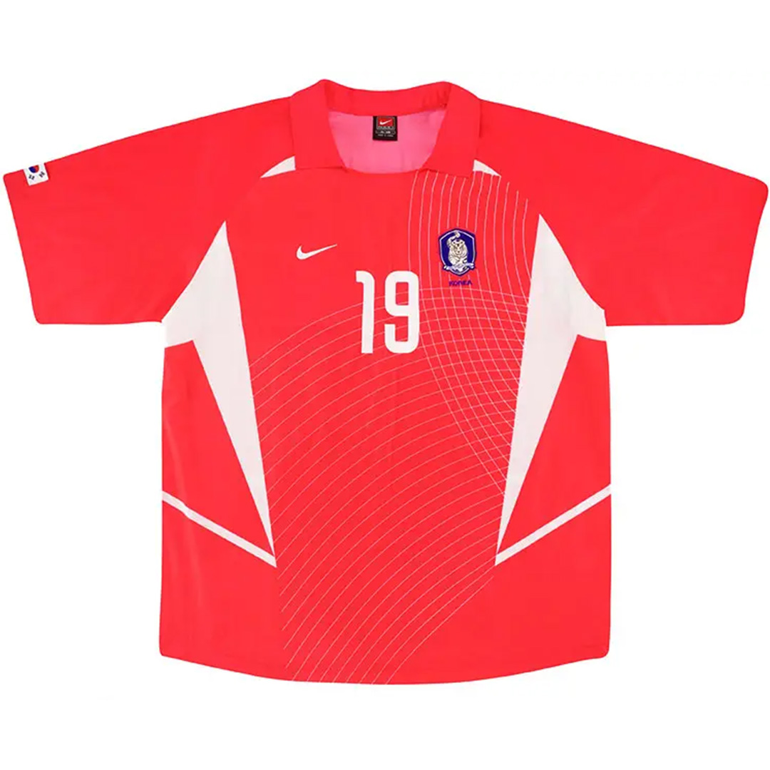 J H AHN #19 Retro South Korea Home Jersey 2002 J H AHN #19 Retro South Korea Home Jersey 2002