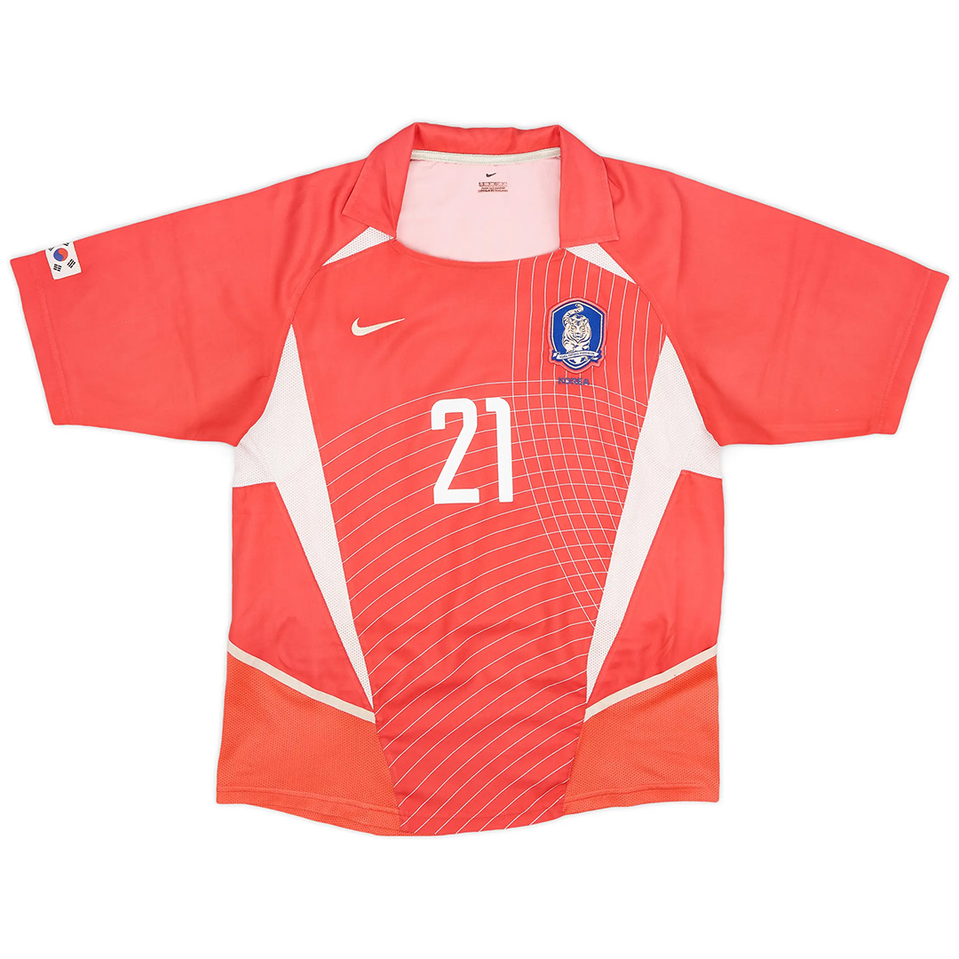 J S PARK #21 Retro South Korea Home Jersey 2002 J S PARK #21 Retro South Korea Home Jersey 2002