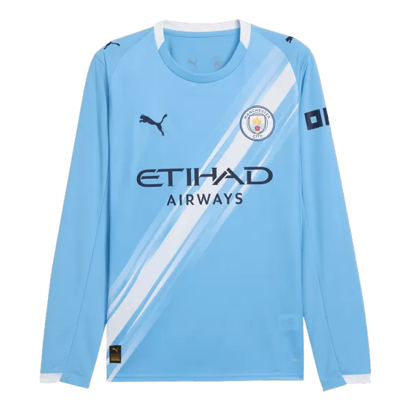 Manchester City Home Long Sleeve Jersey 2025/26 - minejerseys