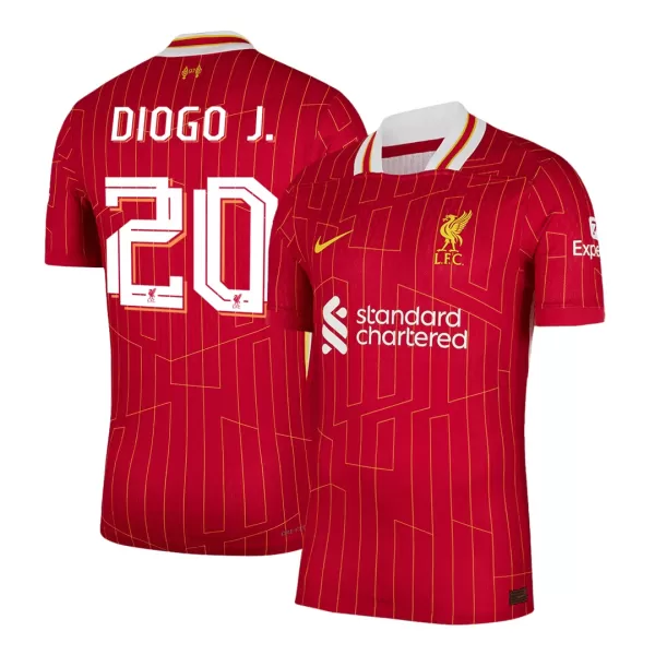 DIOGO J. #20 Liverpool Home Match Jersey Player Version 2024/25 - UCL - minejerseys