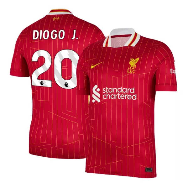 DIOGO J. #20 Liverpool Home Jersey 2024/25 - minejerseys