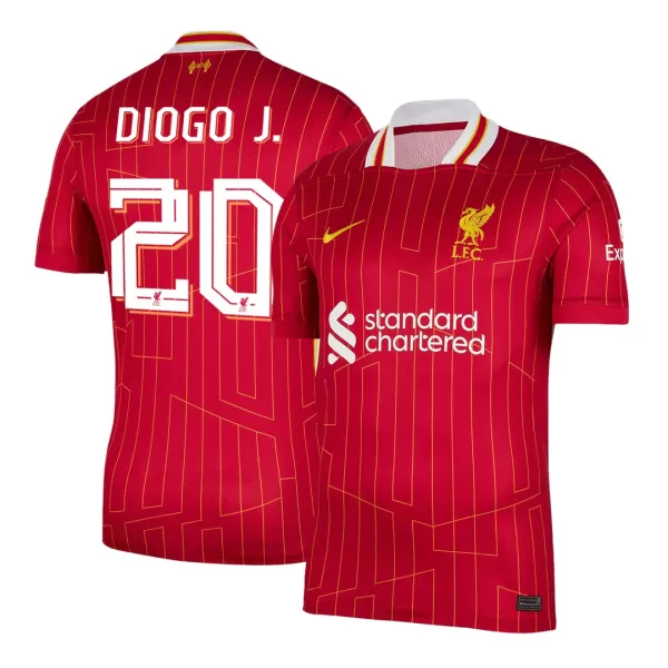 DIOGO J. #20 Liverpool Home Jersey 2024/25 - UCL - minejerseys