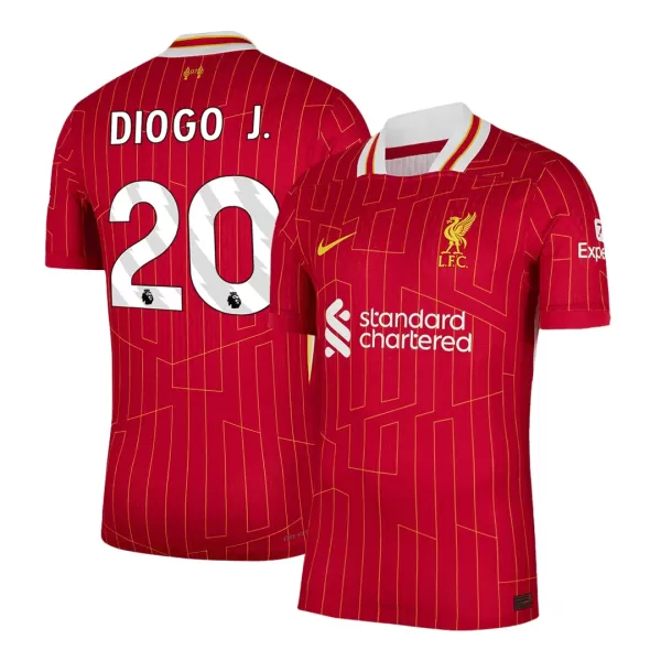 DIOGO J. #20 Liverpool Home Match Jersey Player Version 2024/25 - minejerseys