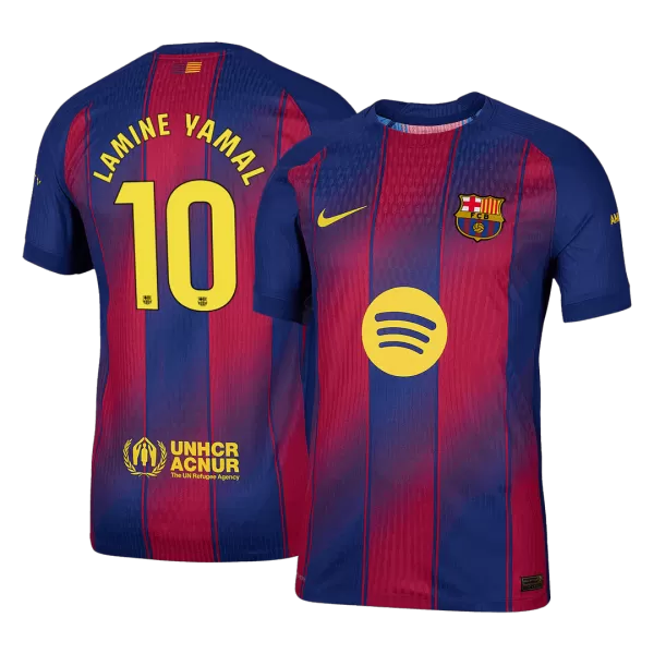 LAMINE YAMAL #10 Barcelona Home Match Jersey Player Version 2025/26 - minejerseys
