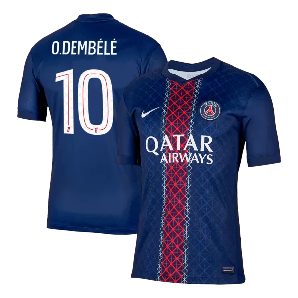 O.DEMBÉLÉ #10 PSG Home Jersey 2025/26 - minejerseys