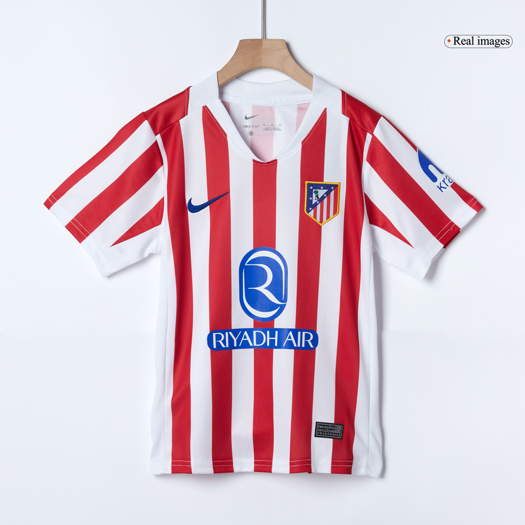 Kids Atletico Madrid Home Jersey Full Kit 2025/26 Kids Atletico Madrid Home Jersey Full Kit 2025/26
