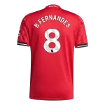 B.FERNANDES #8 Manchester United Home Match Jersey Player Version 2025/26 - minejerseys
