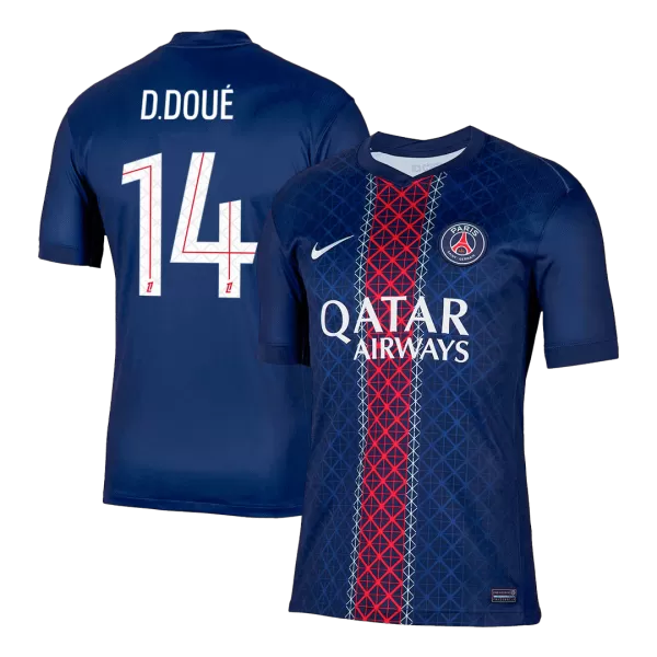 D.DOUÉ #14 PSG Home Jersey 2025/26 - minejerseys