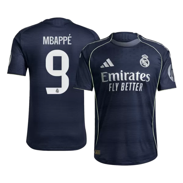 MBAPPÉ #9 Real Madrid Away Match Jersey Player Version 2025/26 - minejerseys