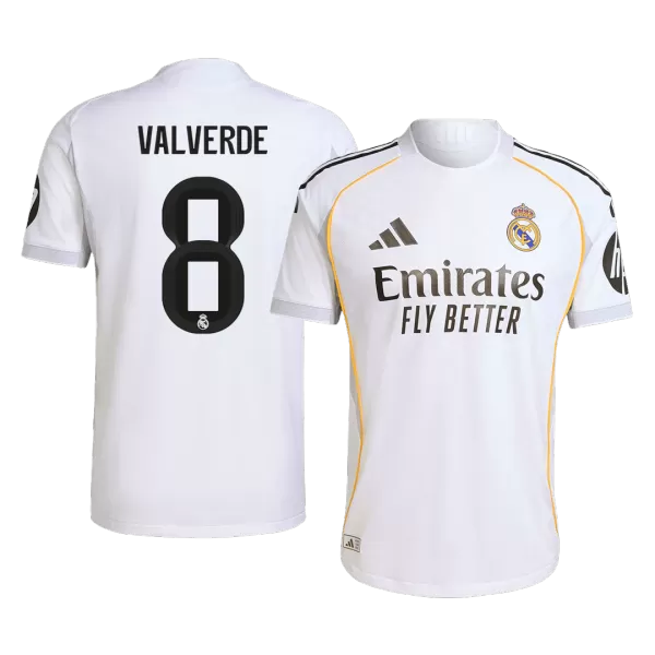 VALVERDE #8 Real Madrid Home Match Jersey Player Version 2025/26 - minejerseys