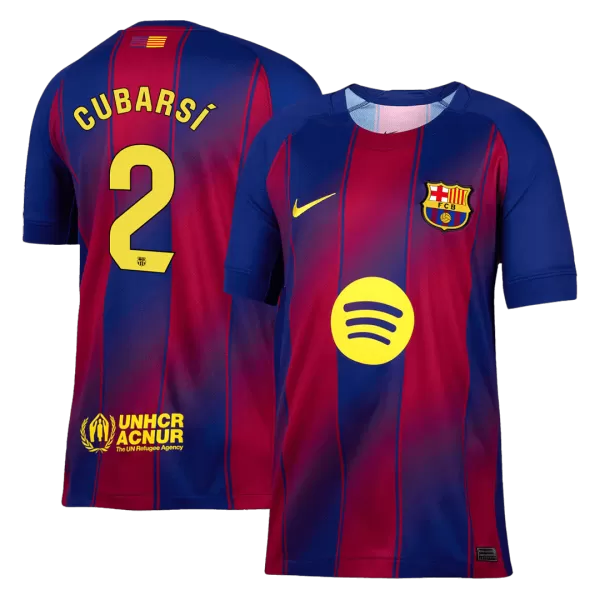 CUBARSÍ #2 Barcelona Home Jersey 2025/26 - minejerseys