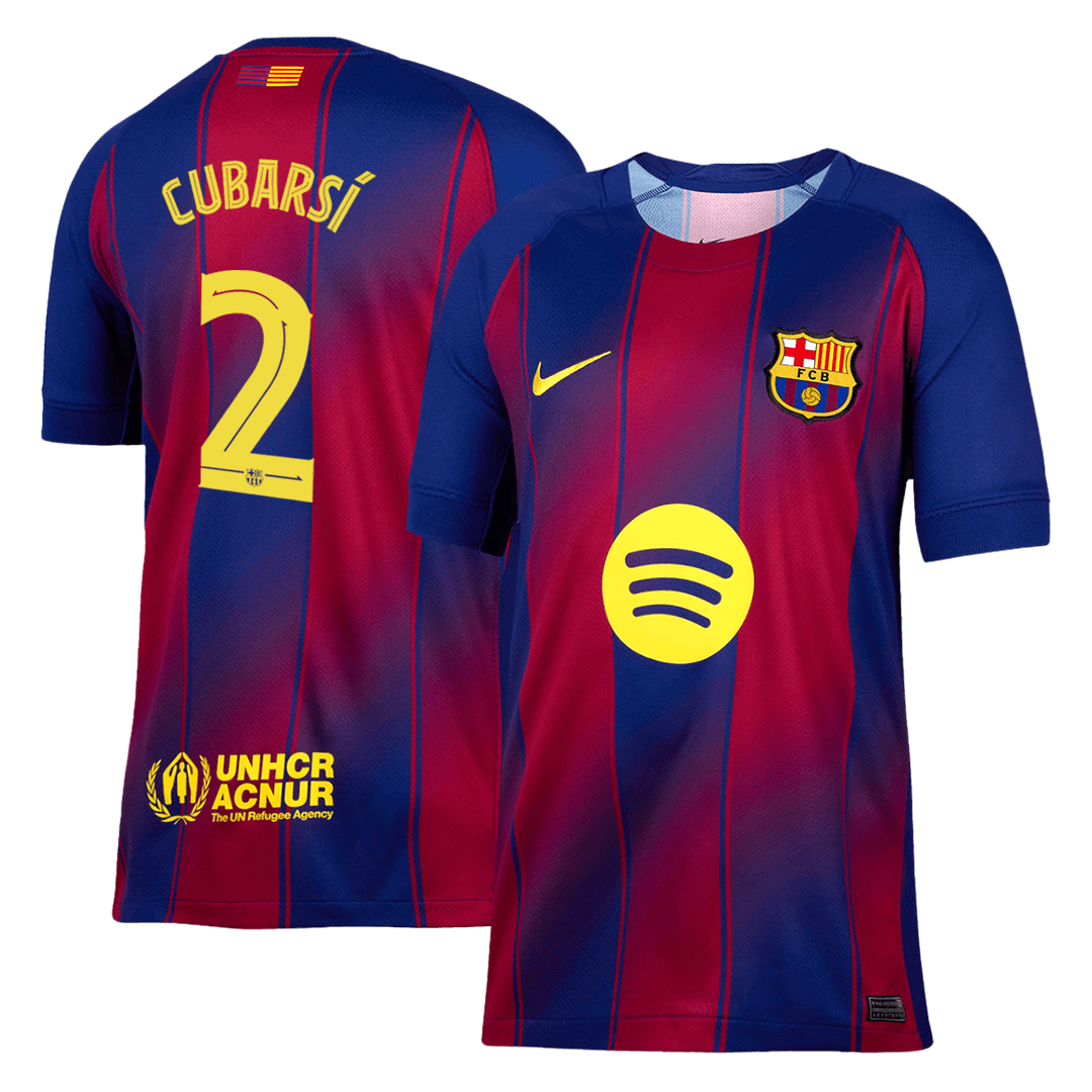 CUBARSÍ #2 Barcelona Home Jersey 2025/26 - UCL