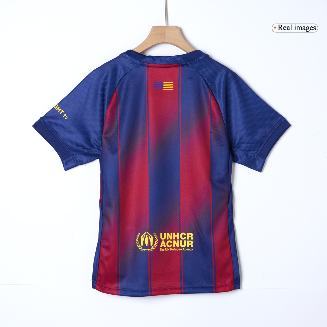 Kids Barcelona Home Jersey Full Kit 2025/26 Kids Barcelona Home Jersey Full Kit 2025/26