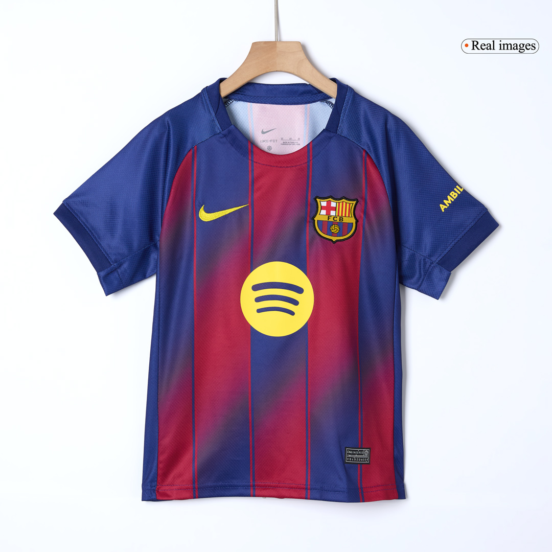 Kids Barcelona Home Jersey Full Kit 2025/26 Kids Barcelona Home Jersey Full Kit 2025/26